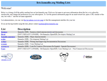 Tablet Screenshot of lists.kamailio.org