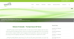 Desktop Screenshot of kamailio.org