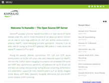 Tablet Screenshot of kamailio.org